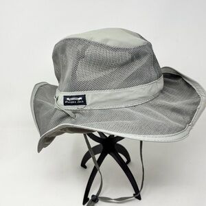 PANAMA JACK Men’s Gray Polyester & Nylon Weather Sun Shade Boonie Bush Hat Sz L